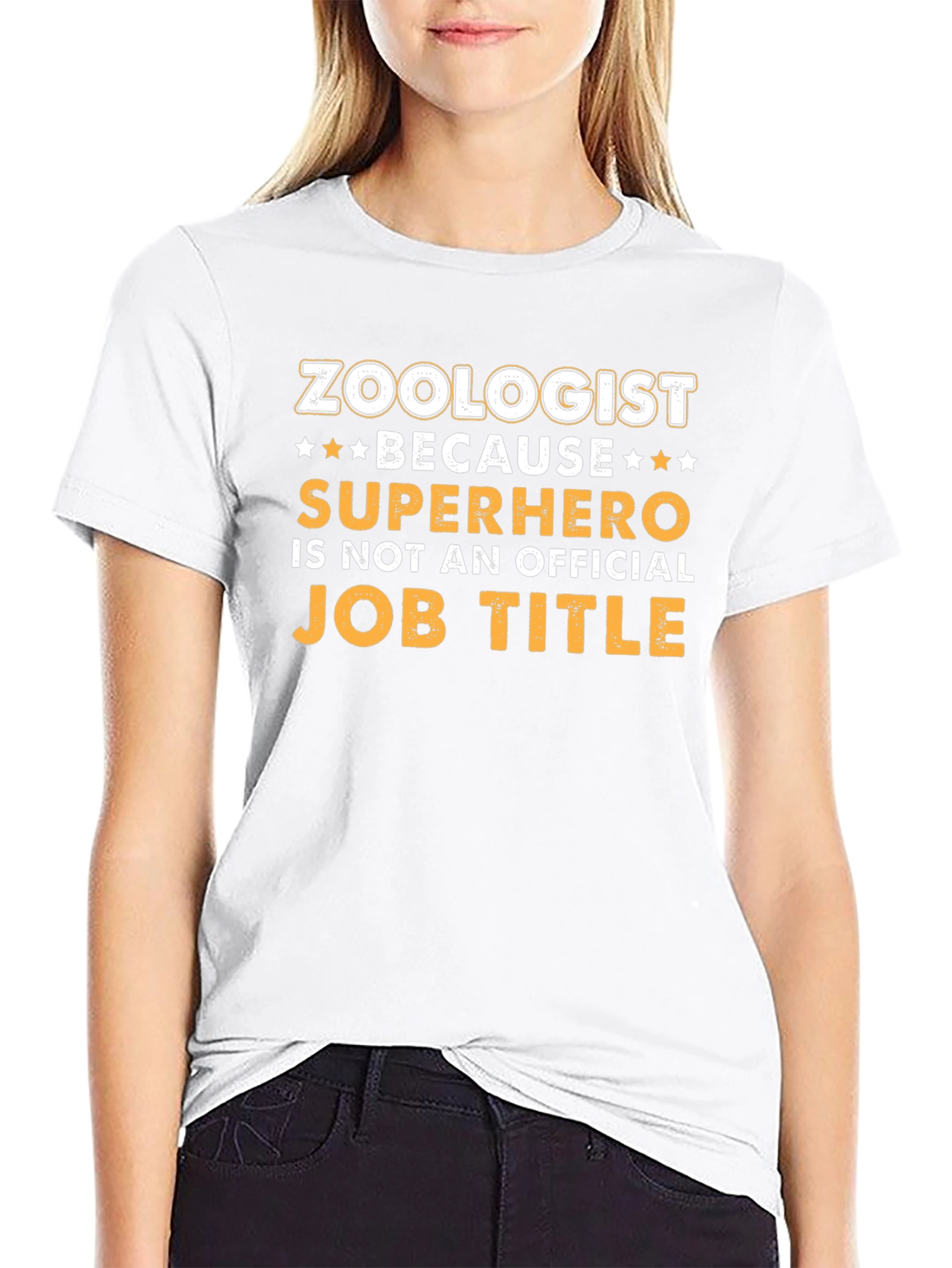 Zoologist Superhero Job Title T-Shirt - Funny Career Tee