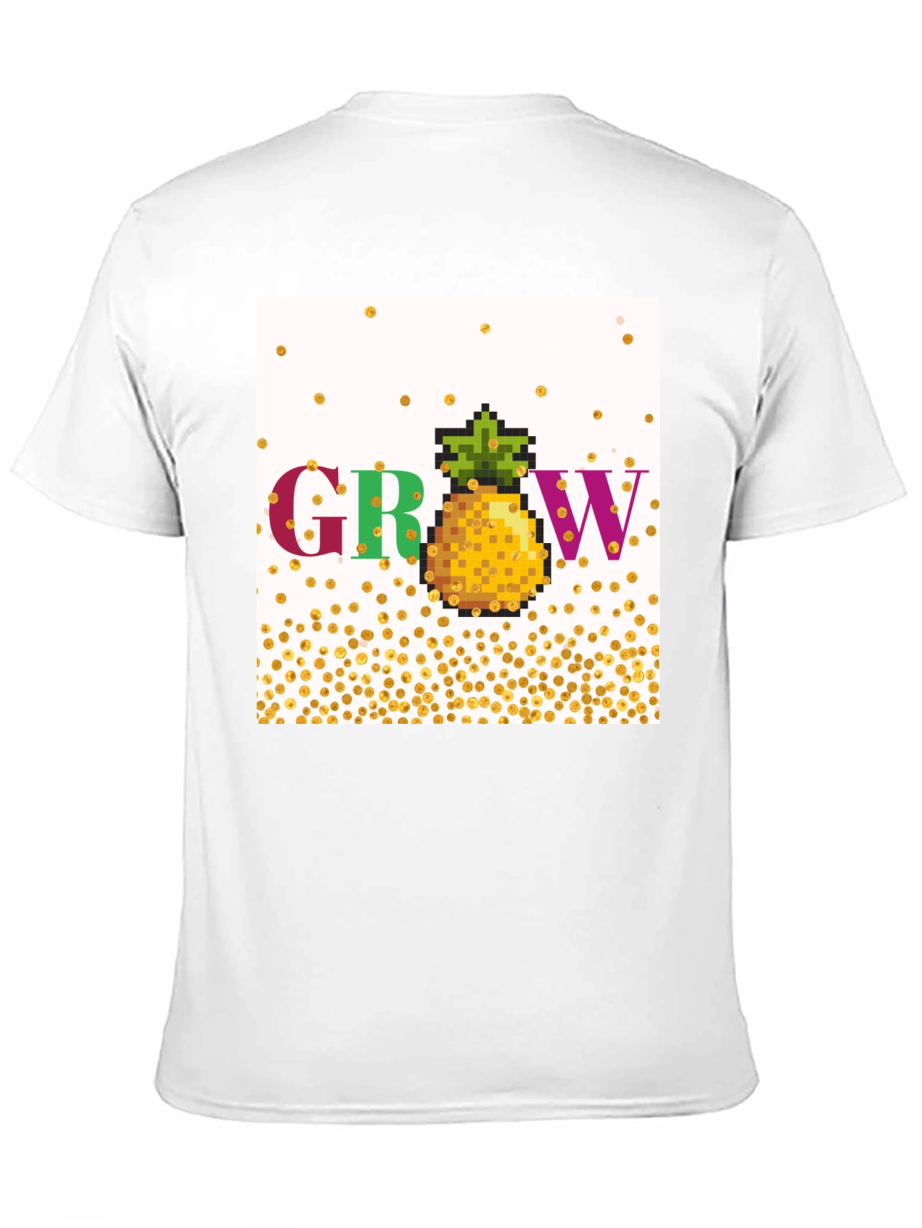 Grow Pineapple Pixel Art T-Shirt