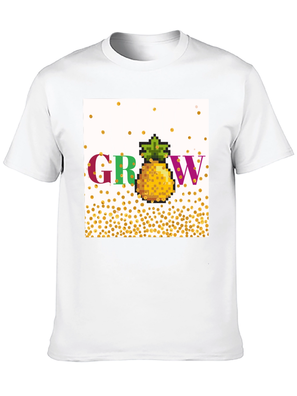 Grow Pineapple Pixel Art T-Shirt