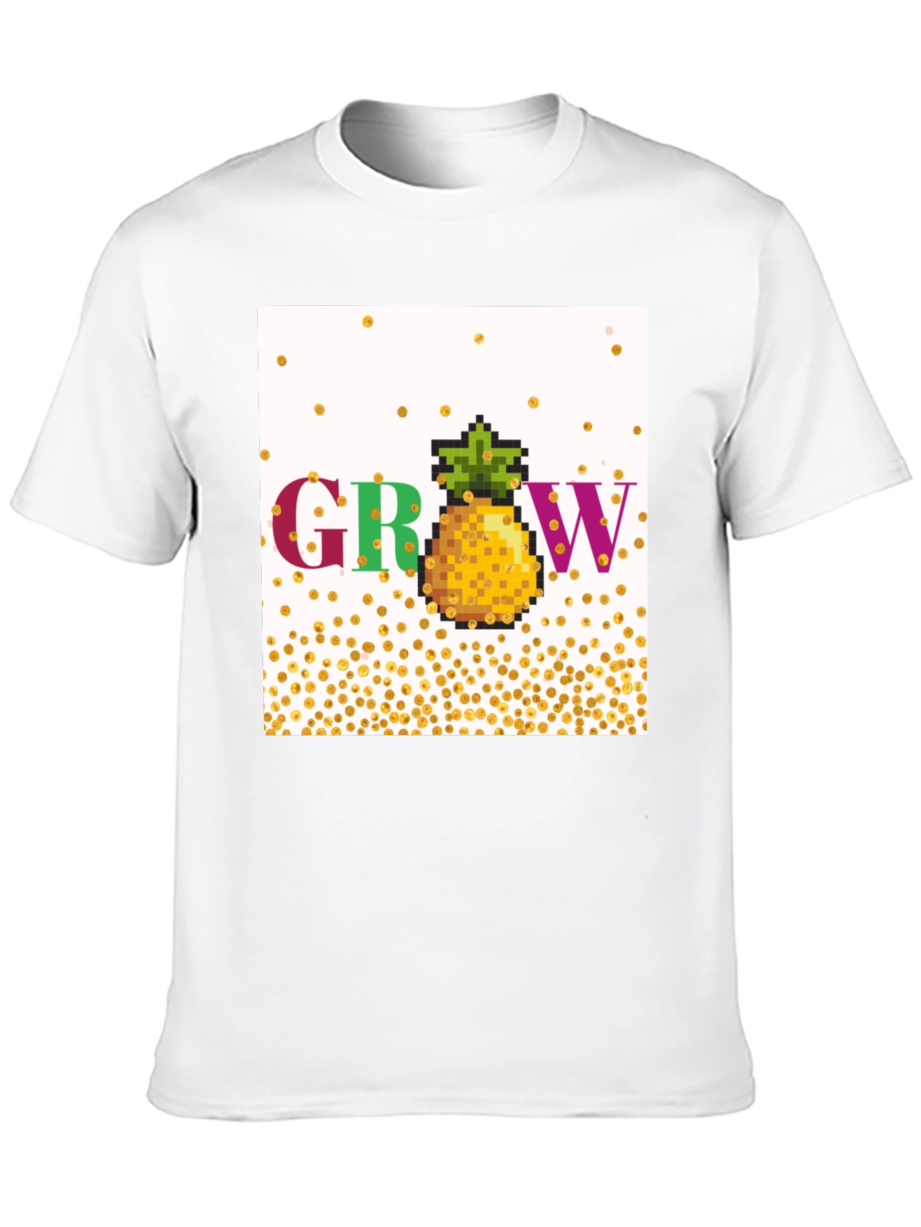 Grow Pineapple Pixel Art T-Shirt