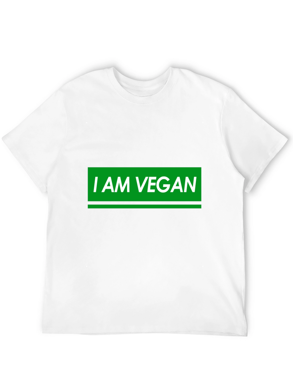 I AM VEGAN Graphic T-Shirt - Black