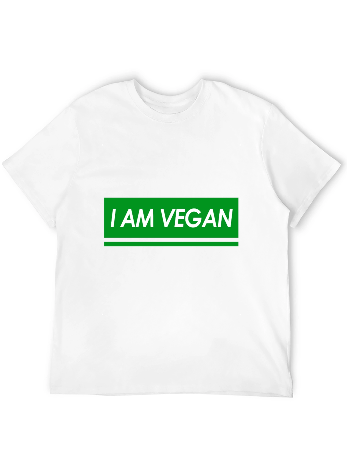 I AM VEGAN Graphic T-Shirt - Black