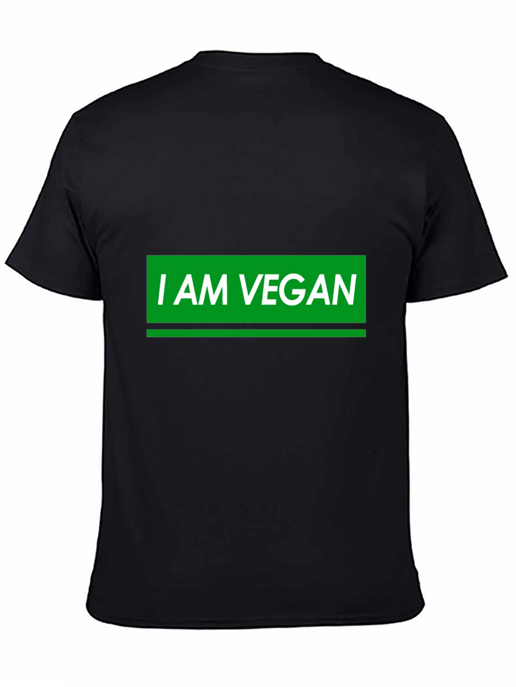 I AM VEGAN Graphic T-Shirt - Black