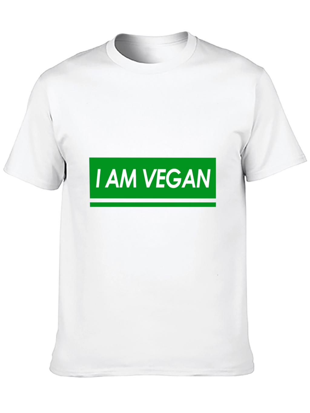 I AM VEGAN Graphic T-Shirt - Black