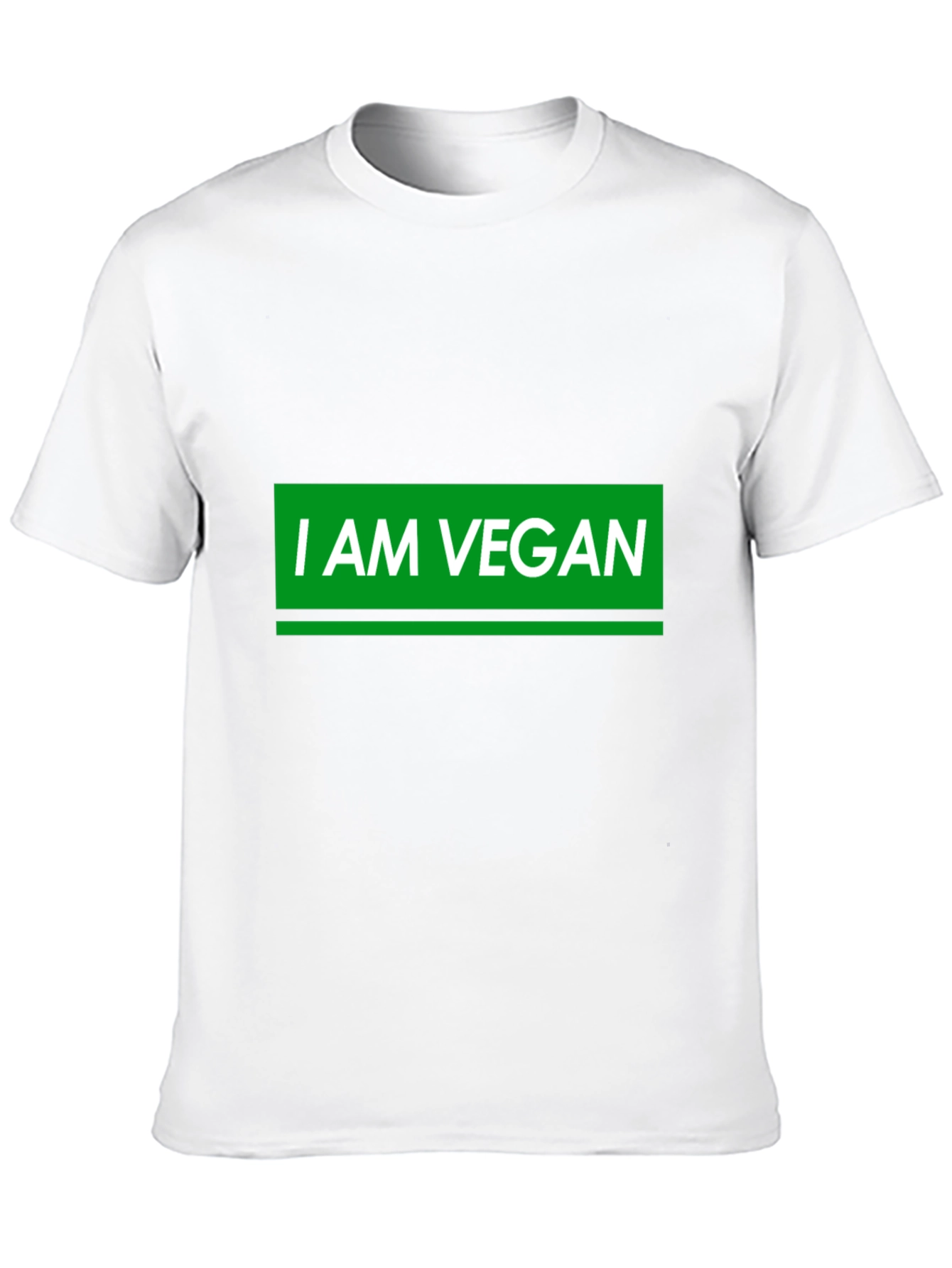 I AM VEGAN Graphic T-Shirt - Black