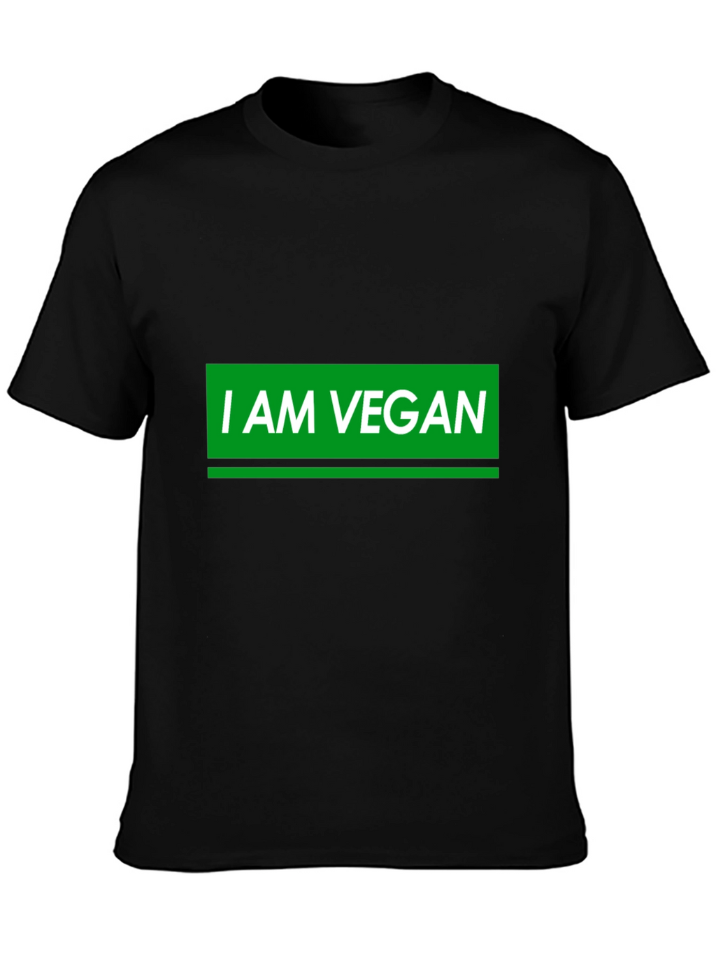 I AM VEGAN Graphic T-Shirt - Black