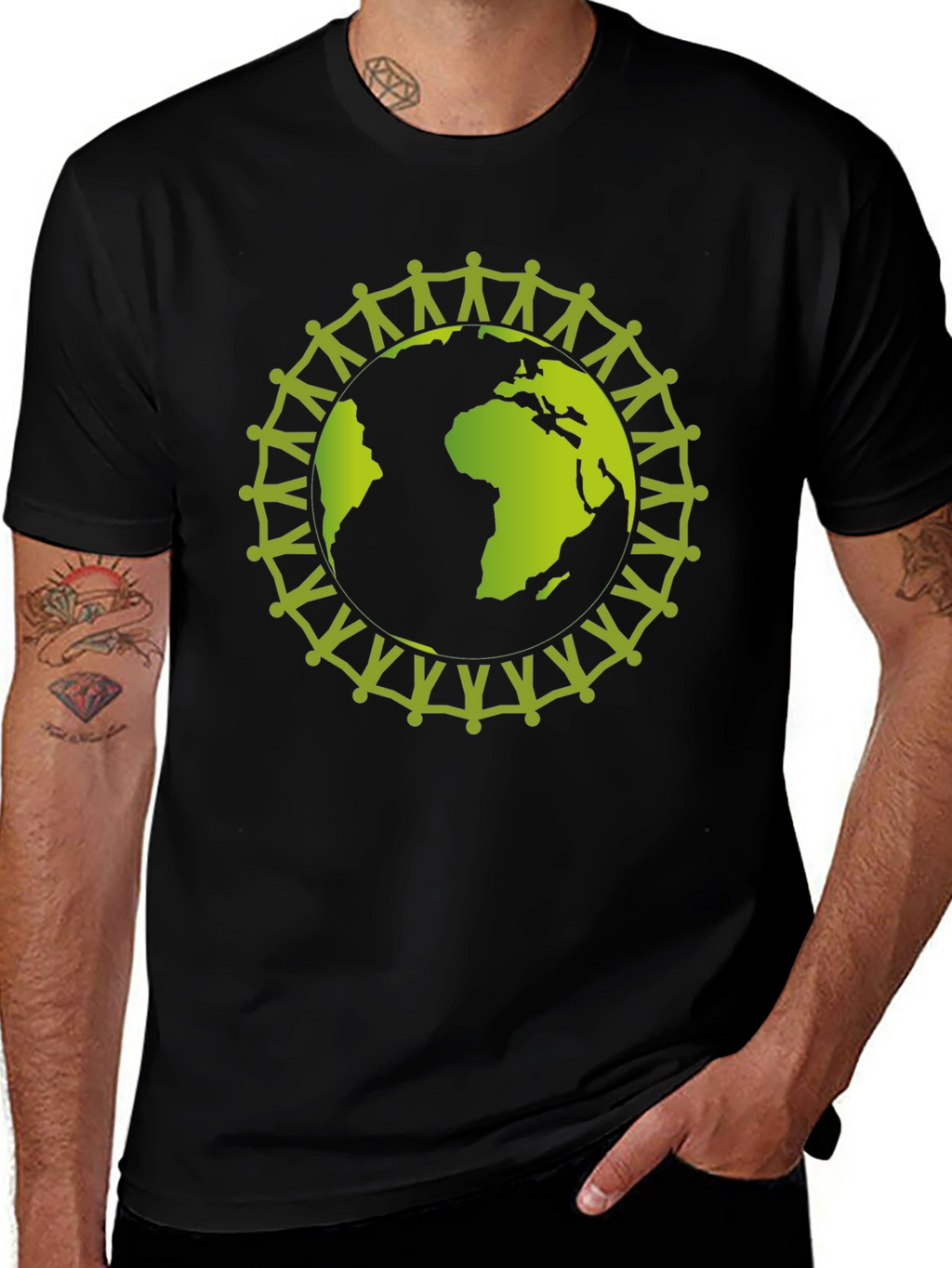 Unity Earth Graphic Tee - Global Harmony Shirt