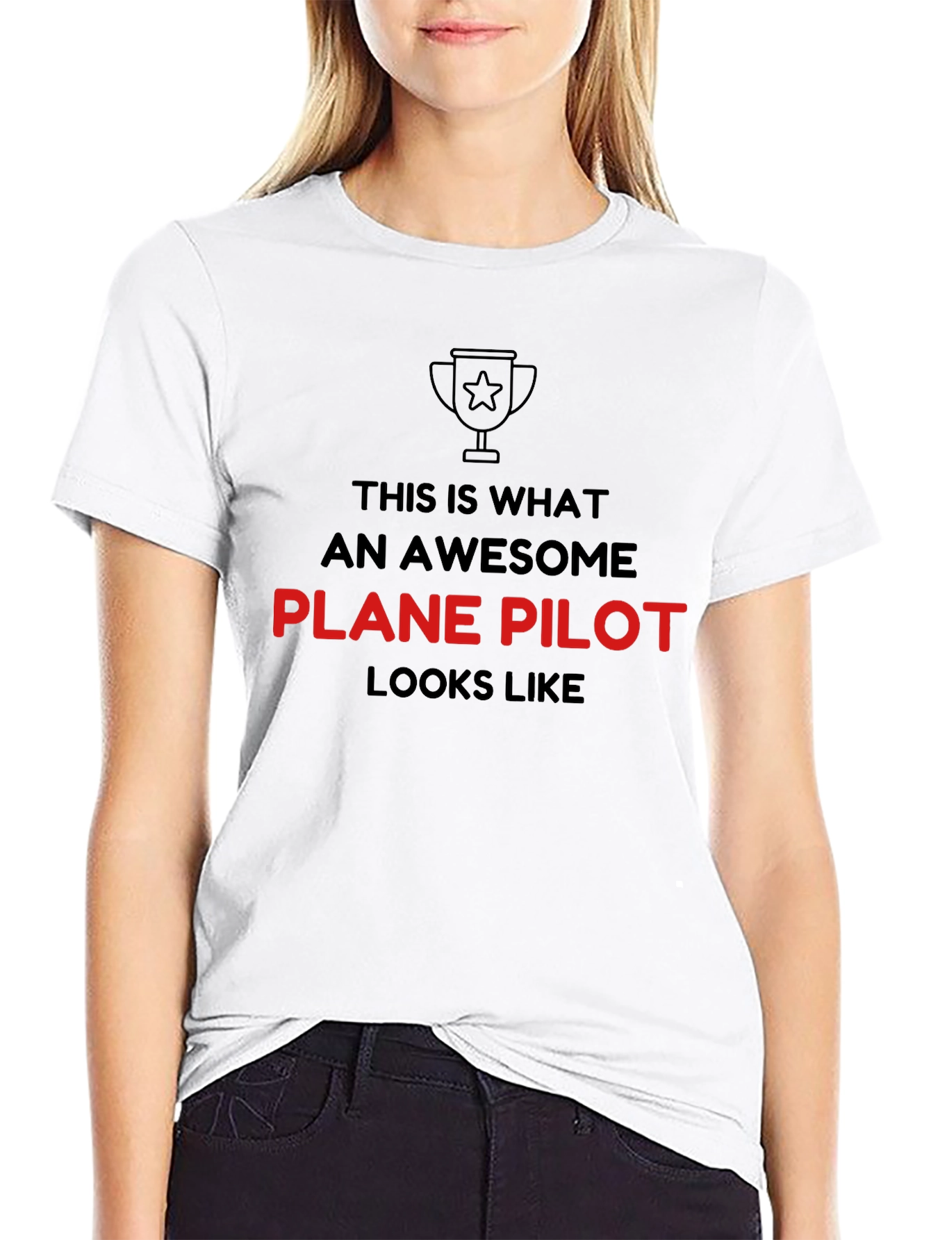 Awesome Plane Pilot Graphic T-Shirt