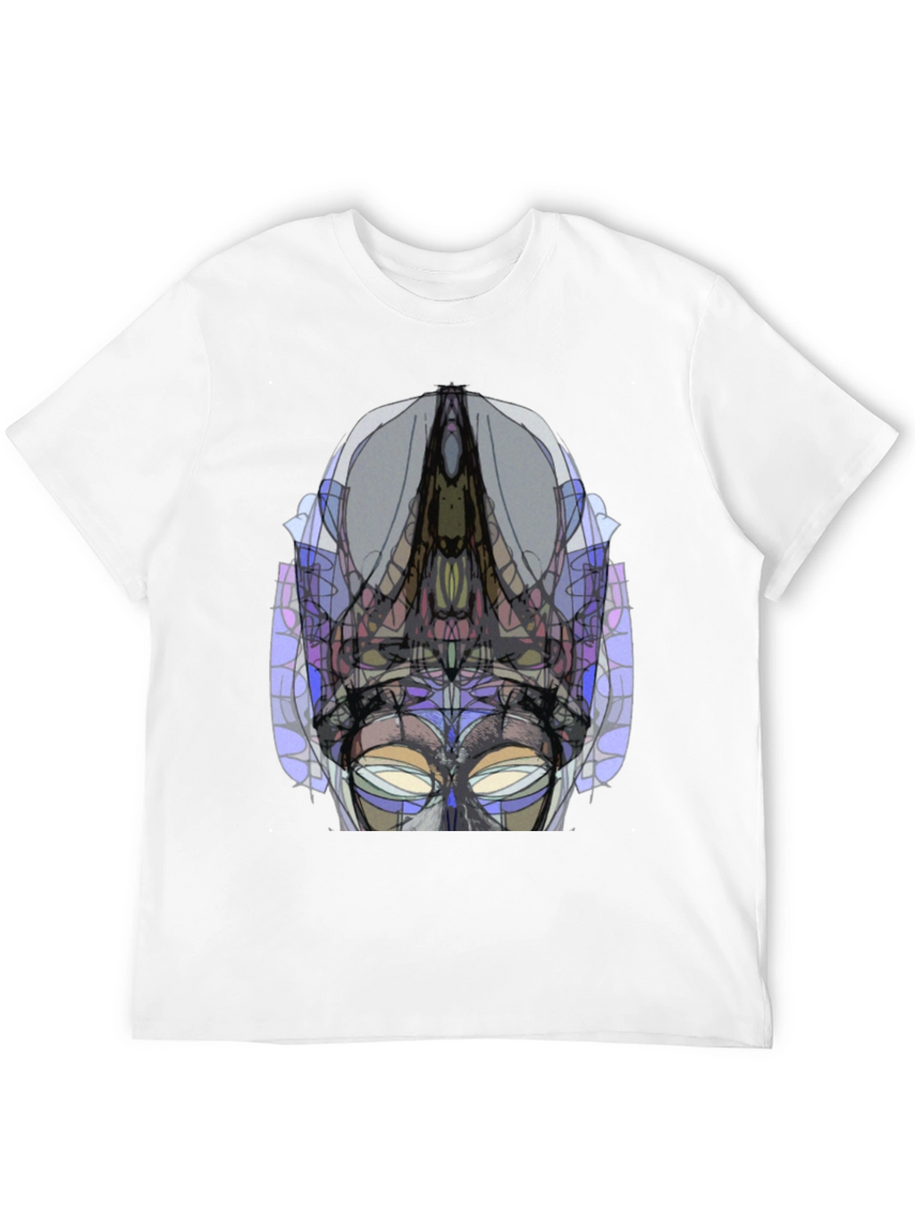 Abstract Geometric Graphic Tee - Modern Art Shirt