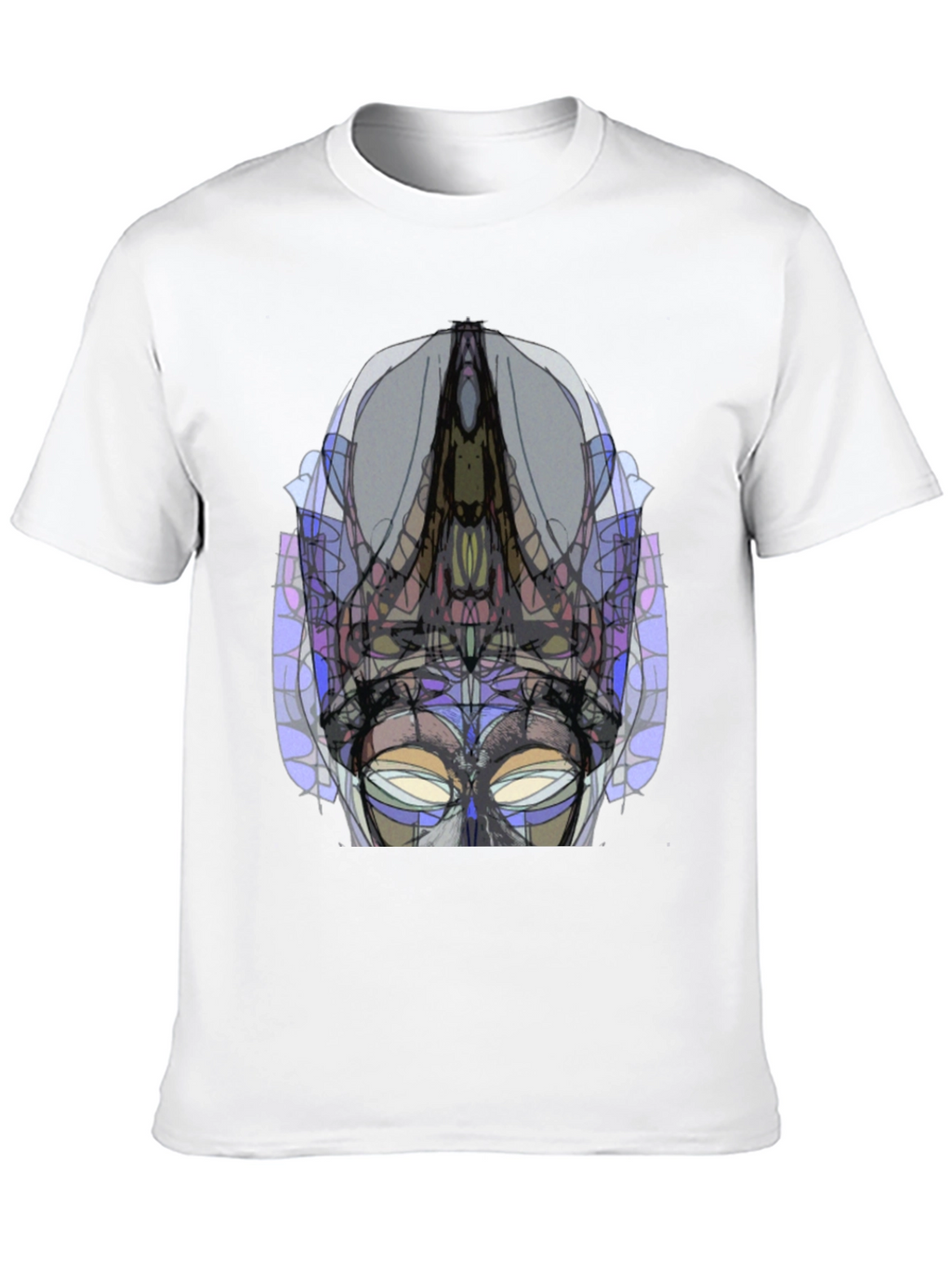 Abstract Geometric Graphic Tee - Modern Art Shirt