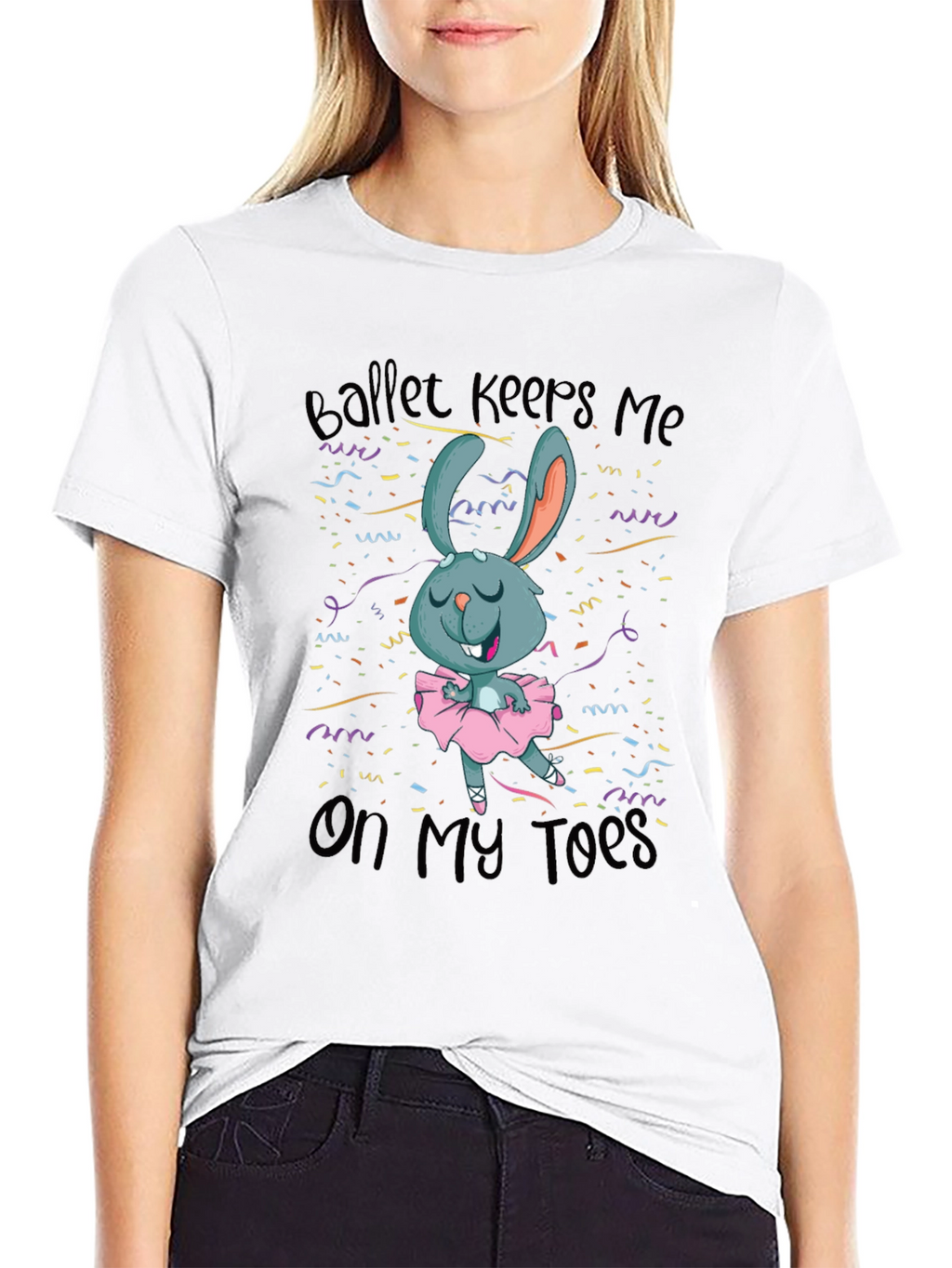 Ballet Bunny T-Shirt - Dance Humor Tee
