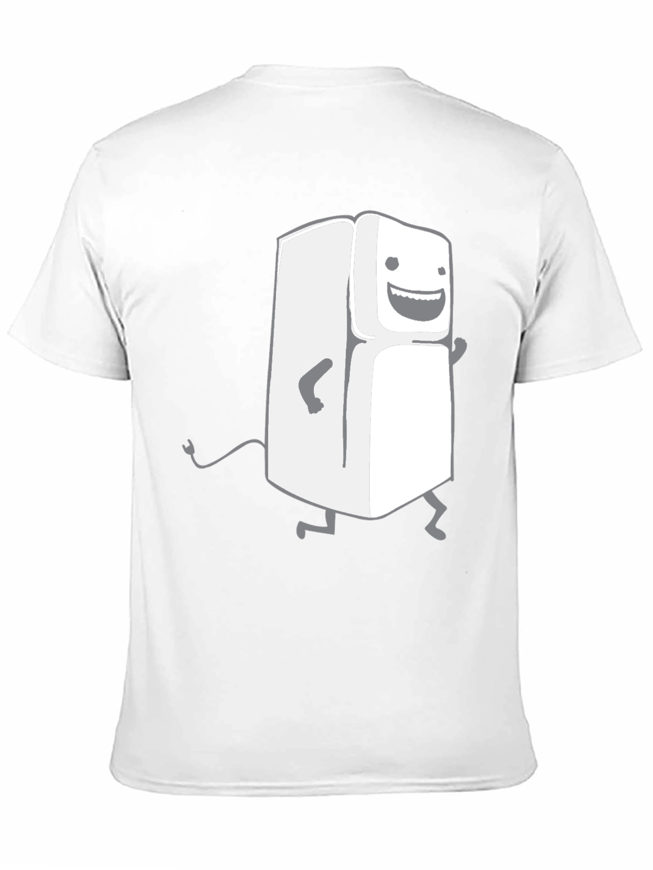 Funny Walking Fridge T-Shirt - Black Cotton Tee