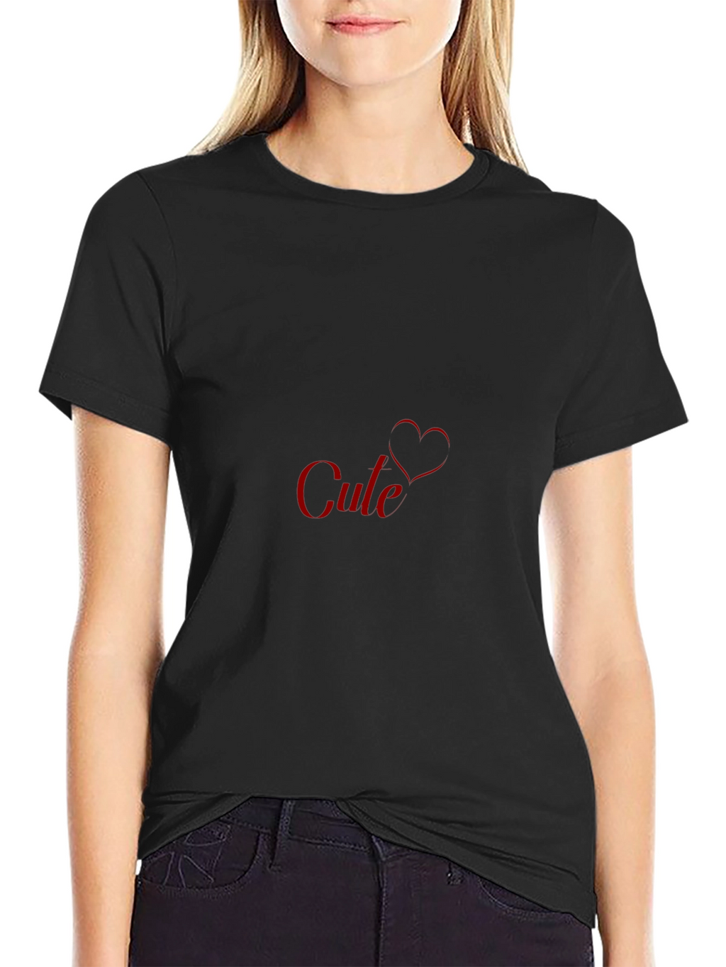 Cule Heart Graphic Black T-Shirt