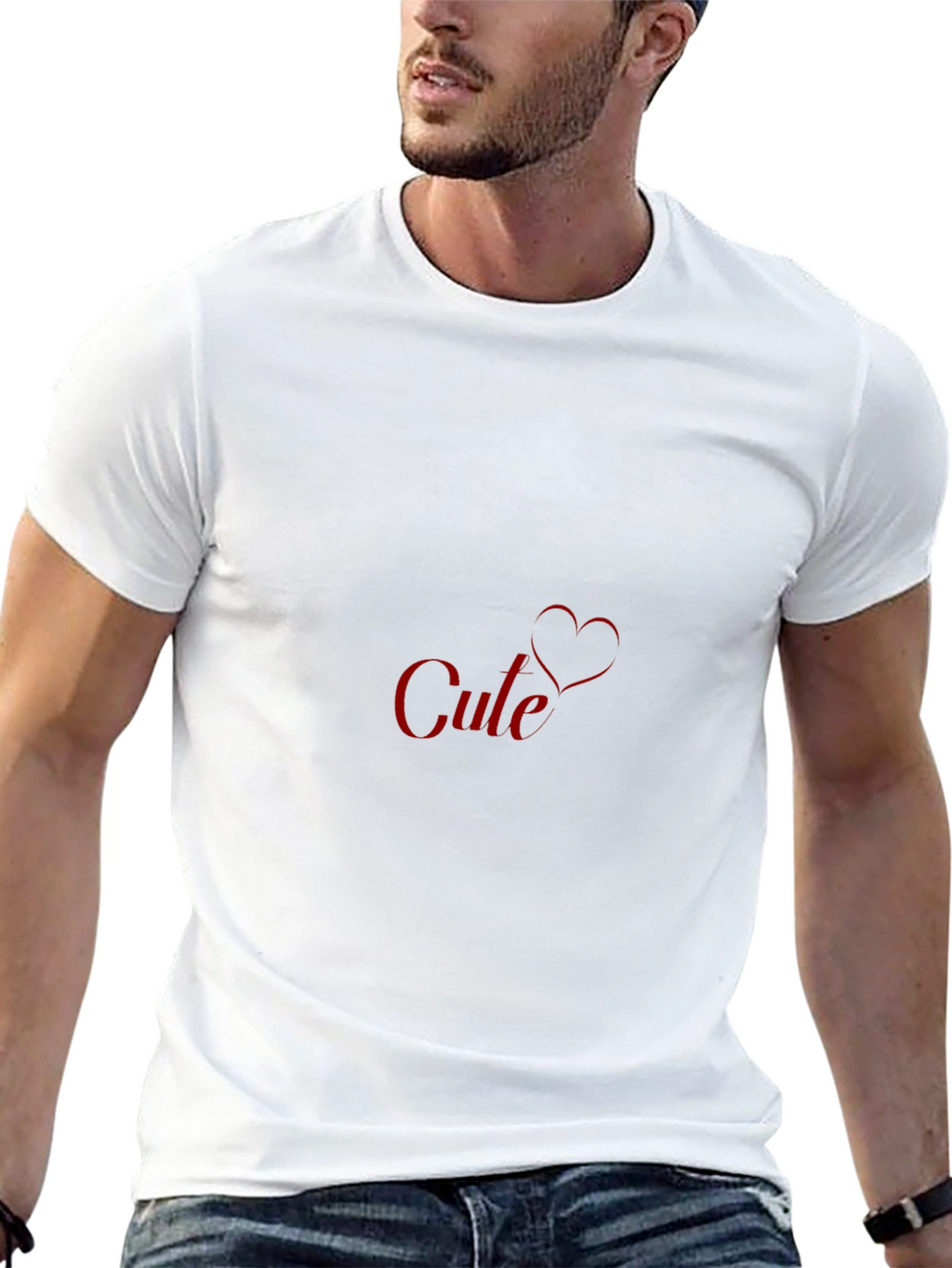 Cule Heart Graphic Black T-Shirt