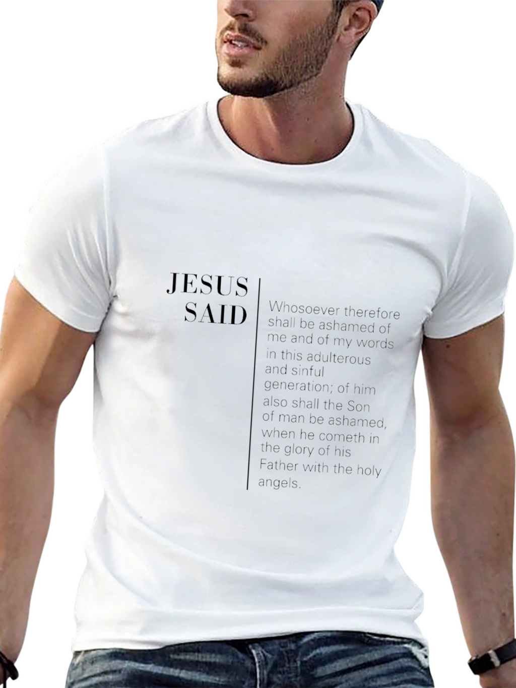 Jesus Said Black T-Shirt Christian Apparel