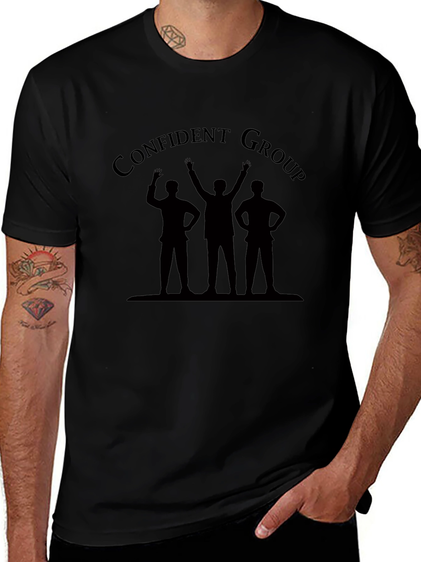 Confident Group T-Shirt - Black