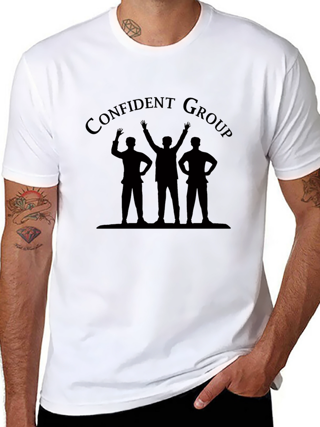 Confident Group T-Shirt - Black