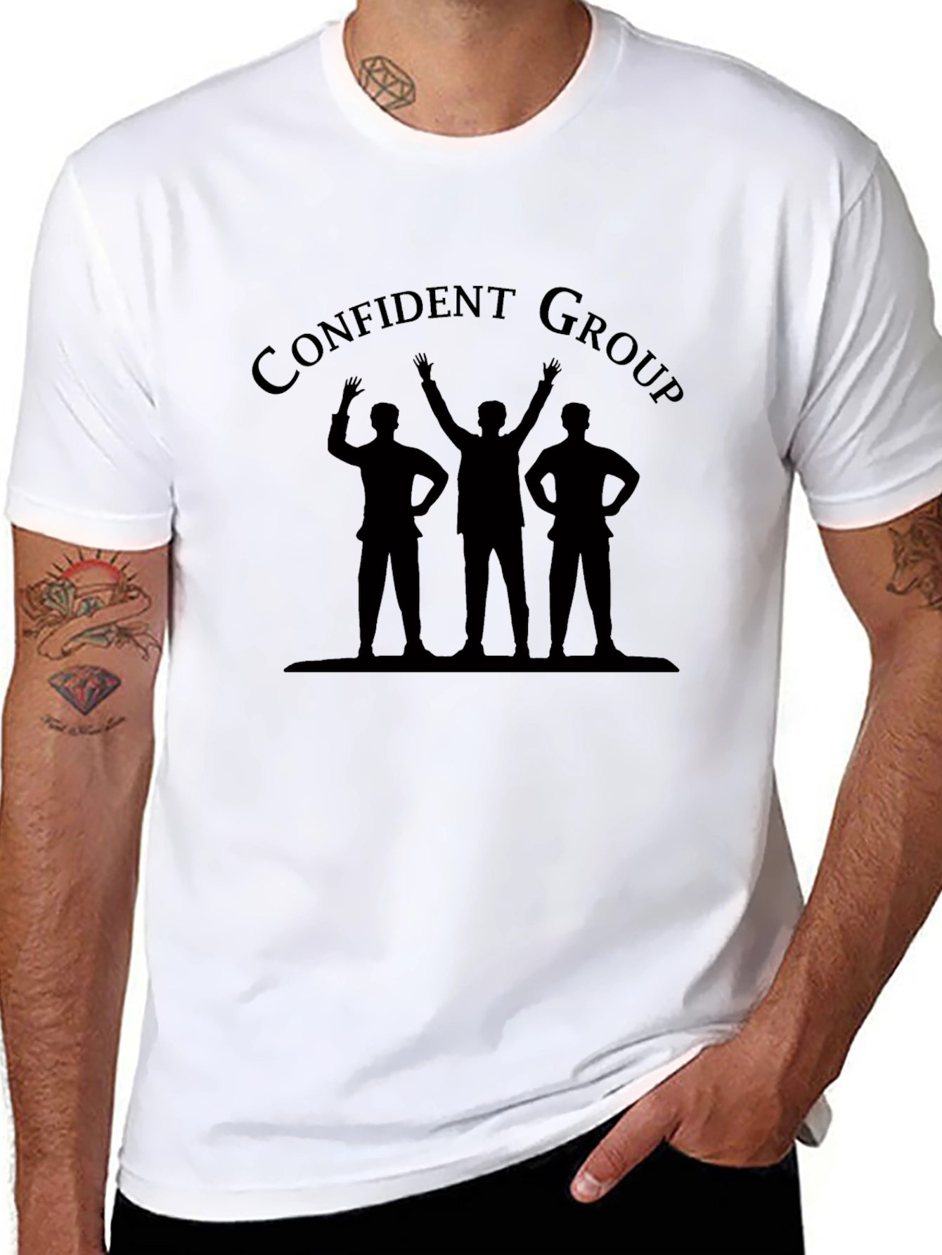 Confident Group T-Shirt - Black