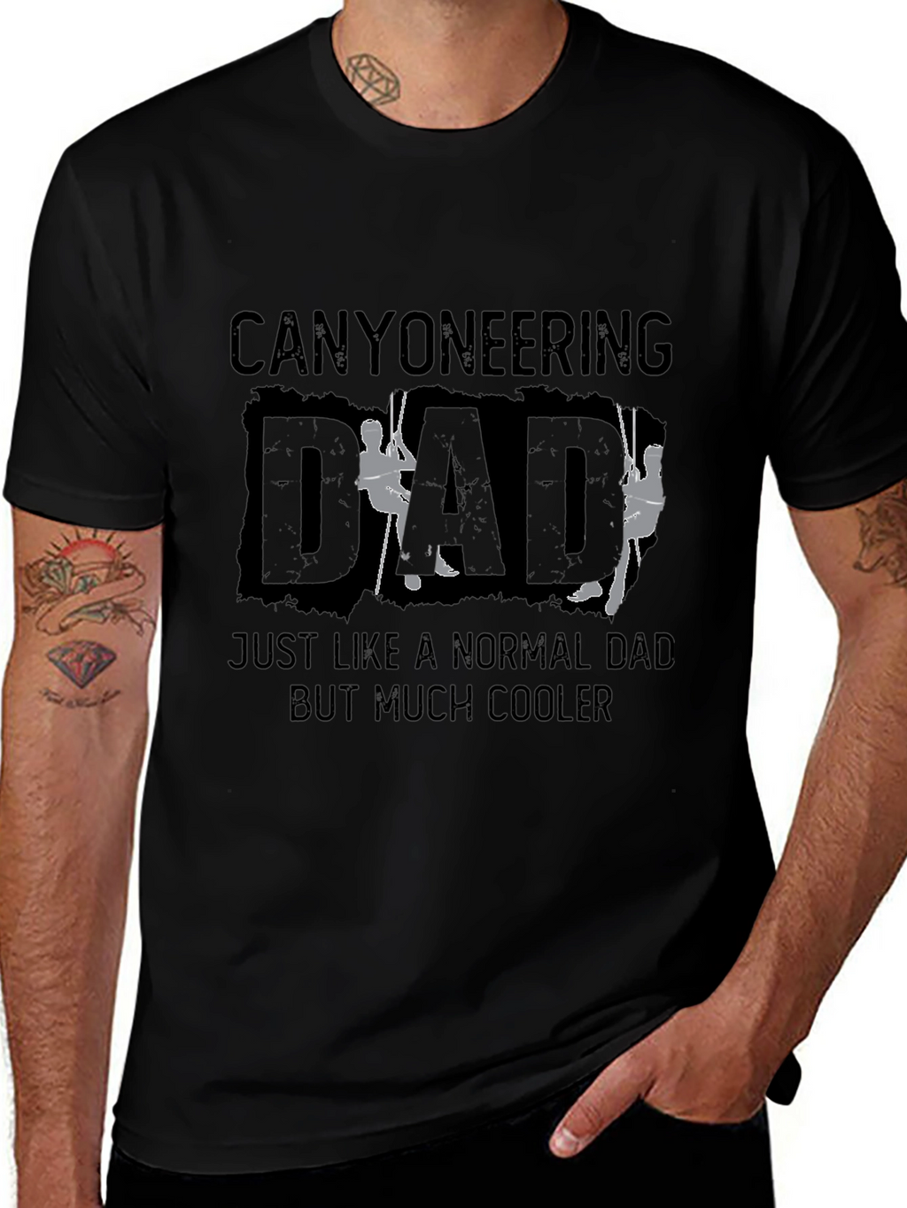 Canyoneering Dad T-Shirt - Cool Adventure Design
