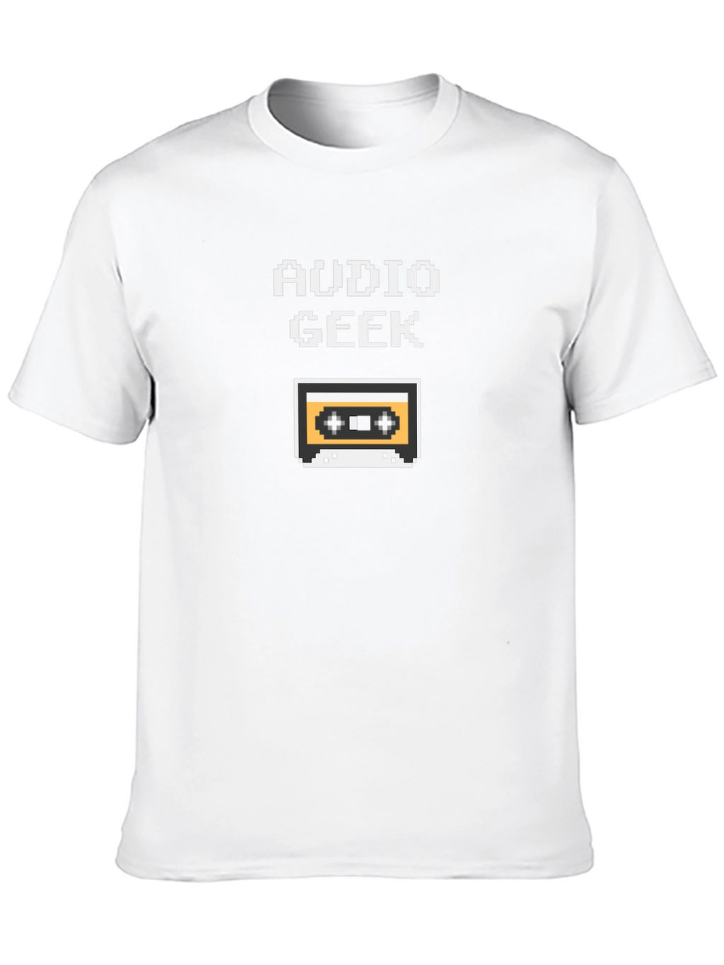 Audio Geek Retro Cassette Tape Pixel T-Shirt