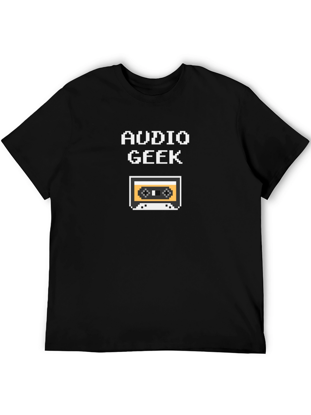 Audio Geek Retro Cassette Tape Pixel T-Shirt