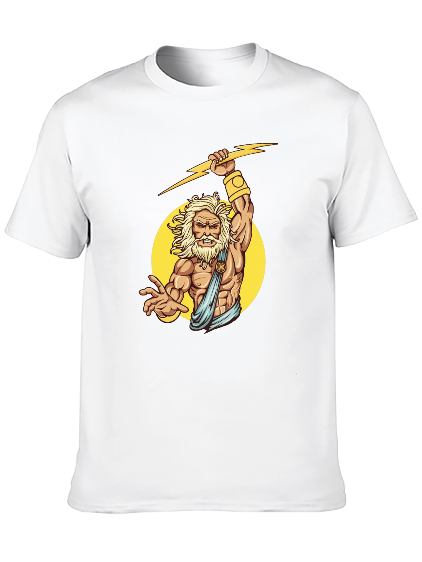Zeus Lightning Bolt Graphic Tee - Black