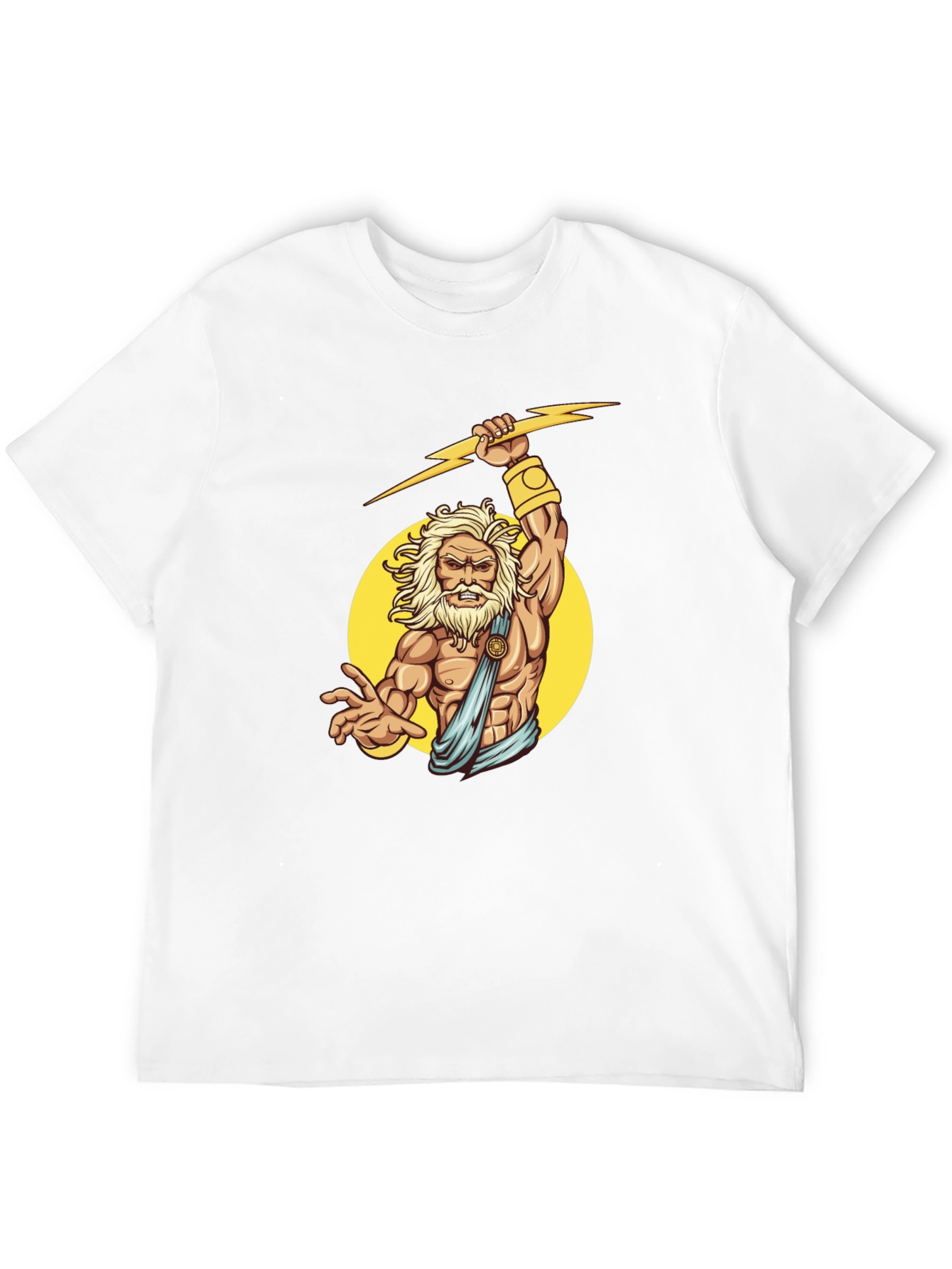 Zeus Lightning Bolt Graphic Tee - Black