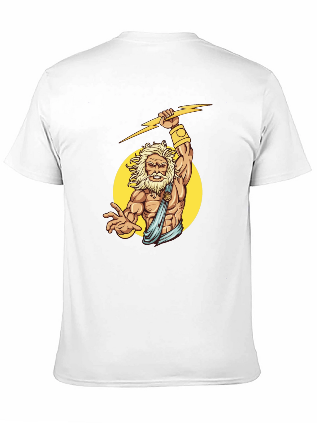 Zeus Lightning Bolt Graphic Tee - Black