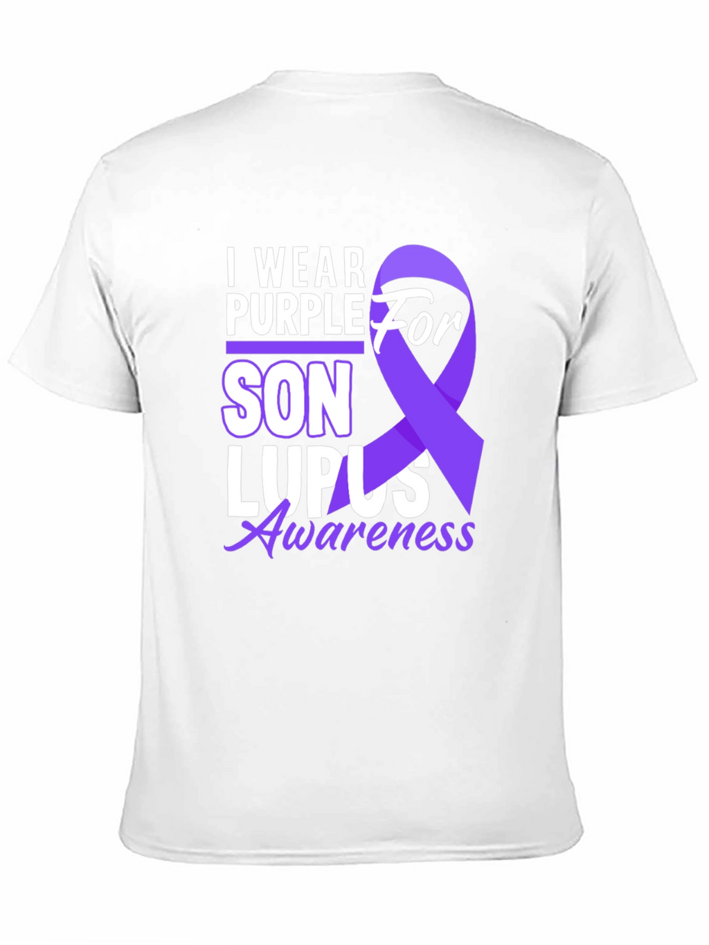 I Wear Purple For Son Lupus Awareness T-Shirt