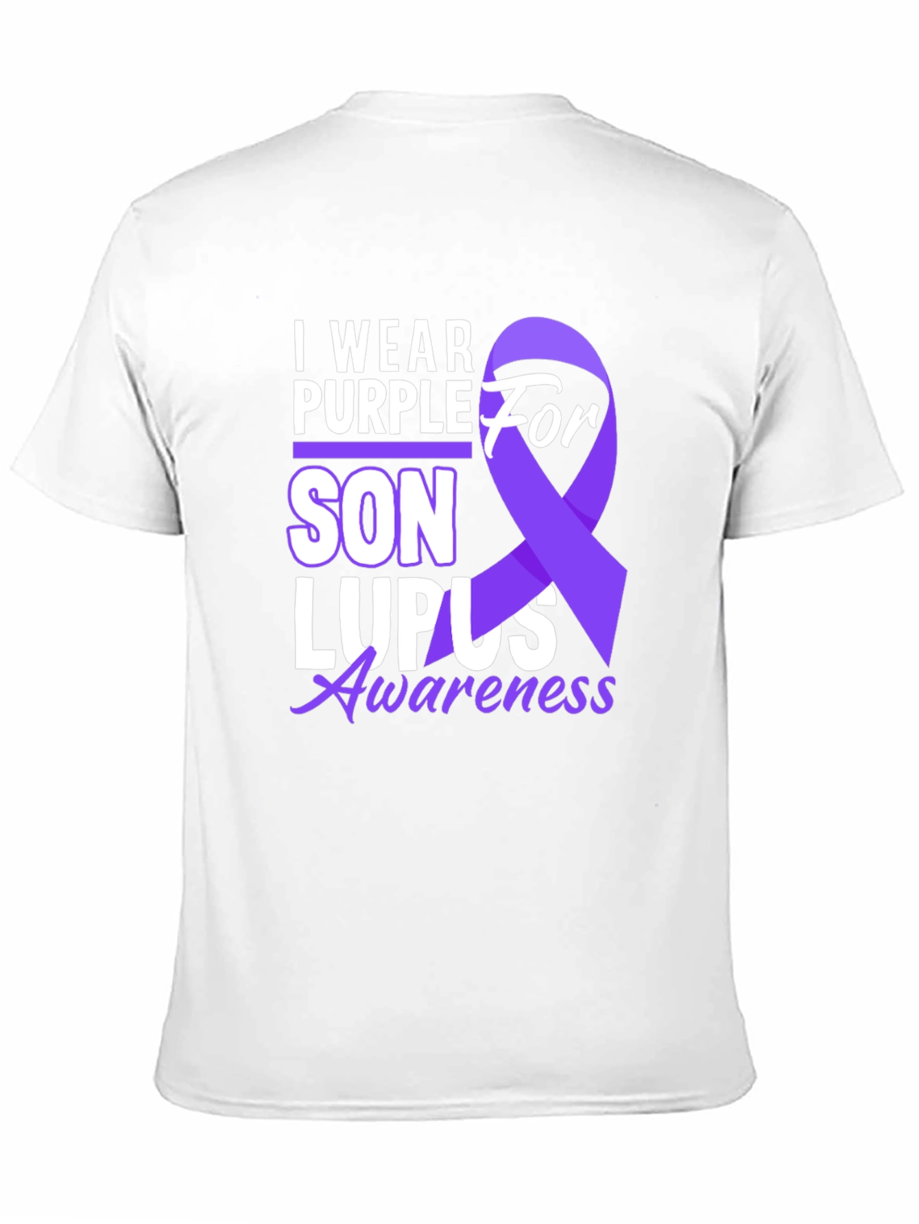 I Wear Purple For Son Lupus Awareness T-Shirt