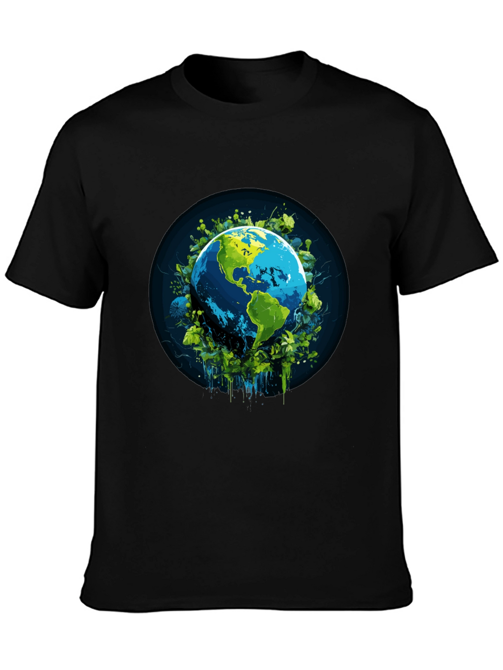 Earth Graphic Black T-Shirt
