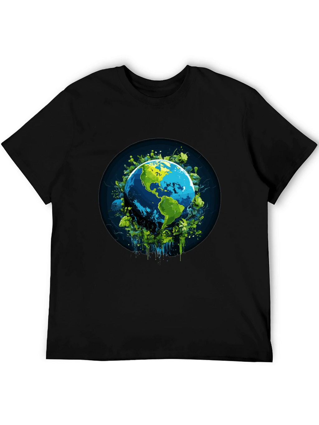 Earth Graphic Black T-Shirt