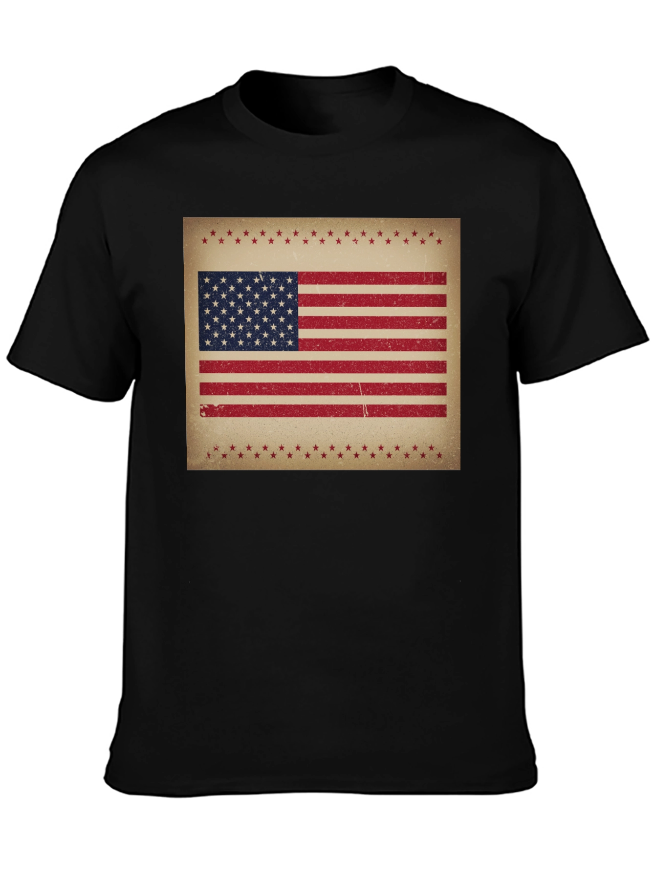 Distressed American Flag Graphic Tee