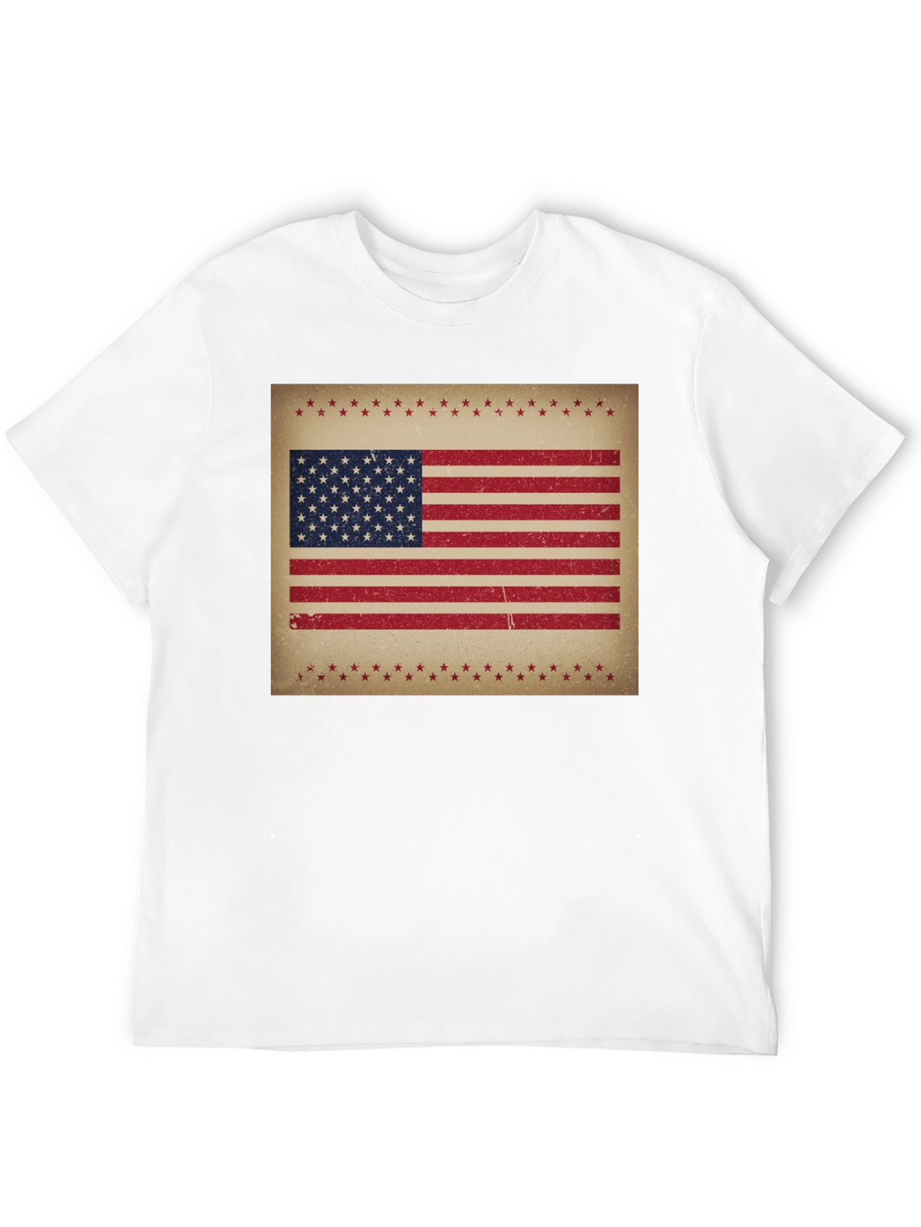 Distressed American Flag Graphic Tee