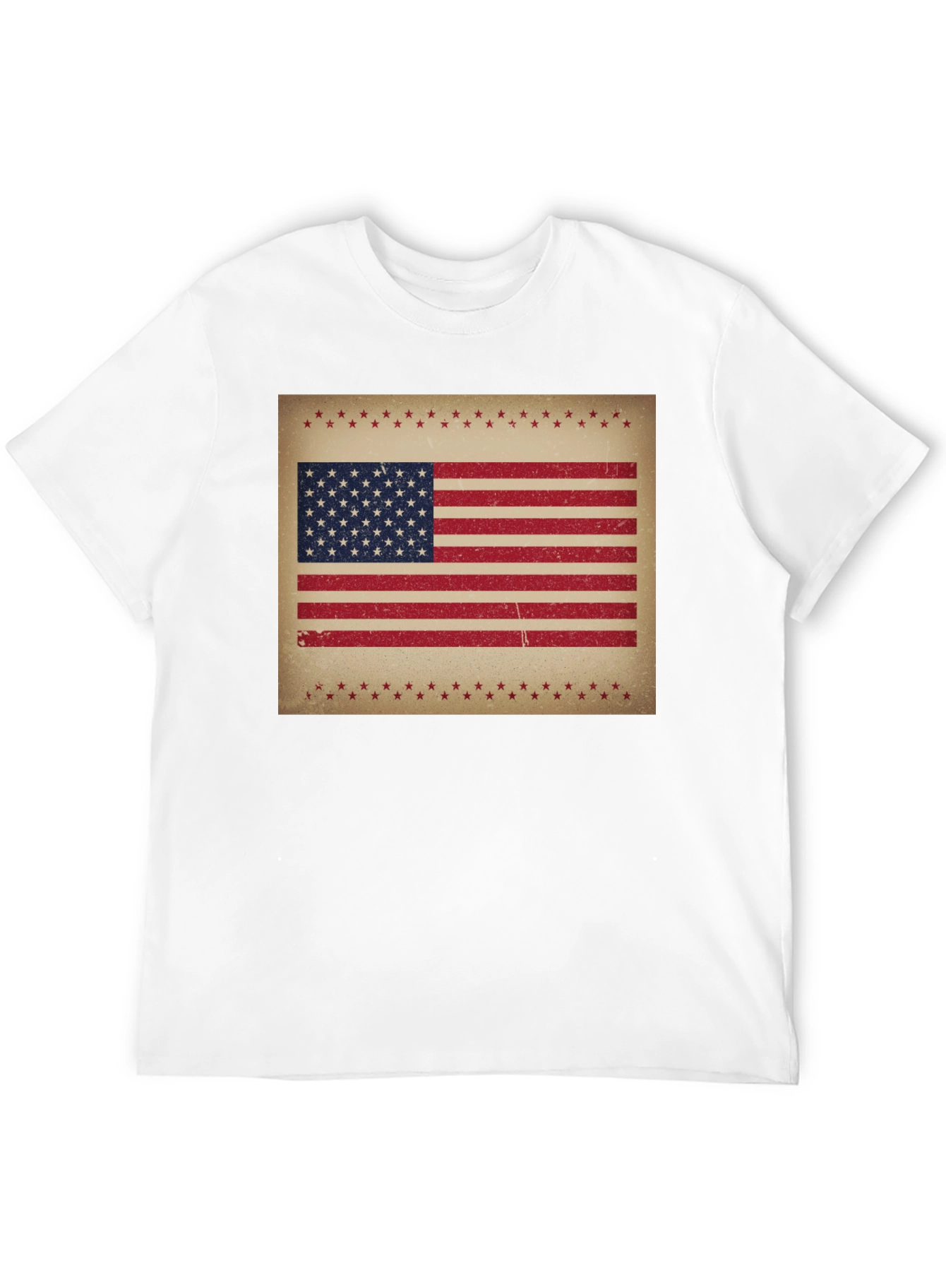 Distressed American Flag Graphic Tee