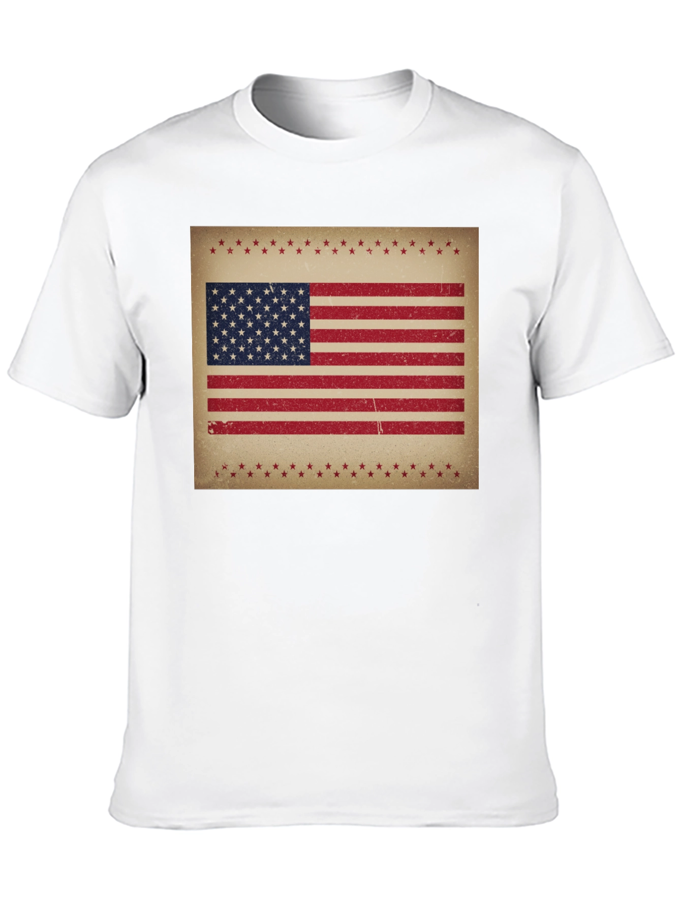 Distressed American Flag Graphic Tee
