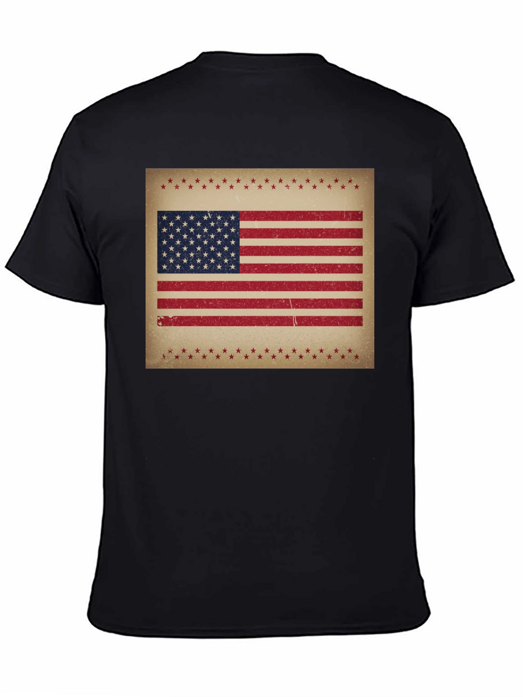 Distressed American Flag Graphic Tee
