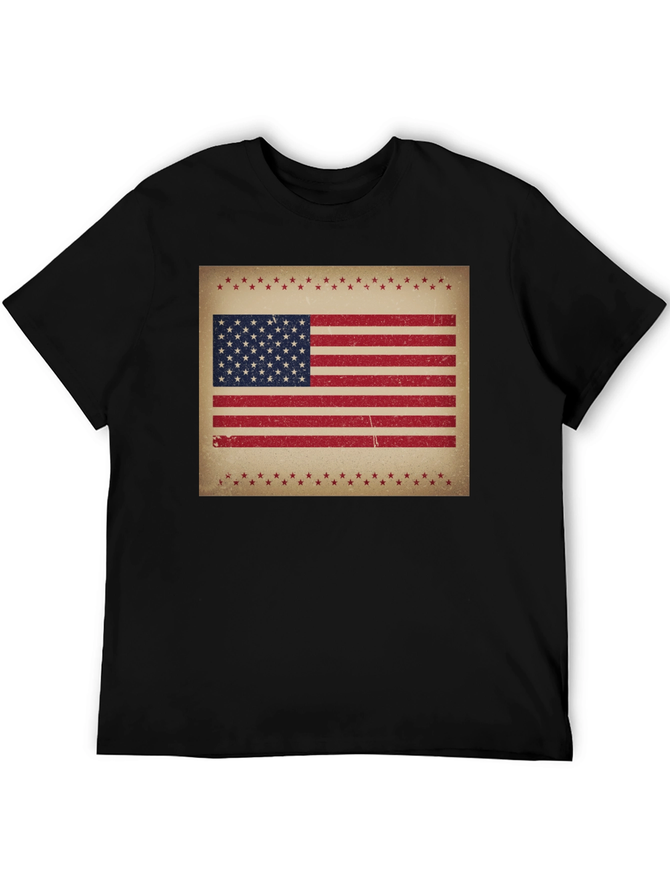 Distressed American Flag Graphic Tee