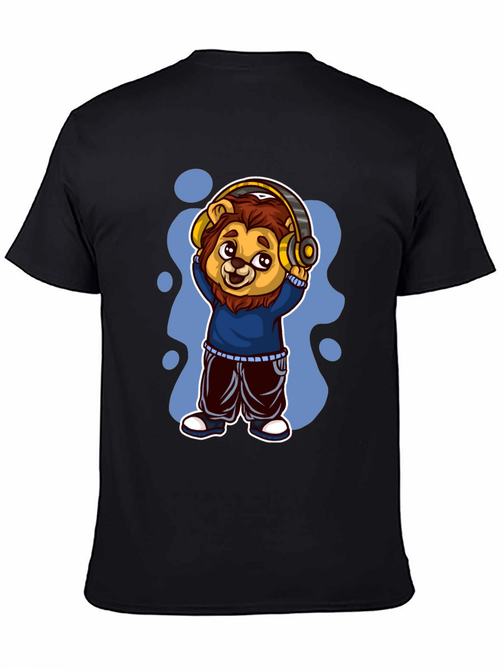 Cool Lion Cartoon Graphic Tee