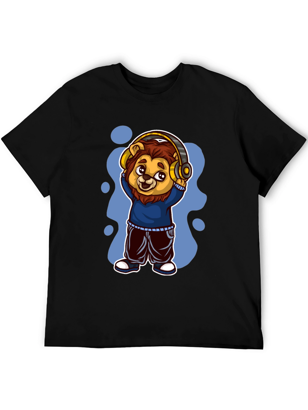 Cool Lion Cartoon Graphic Tee