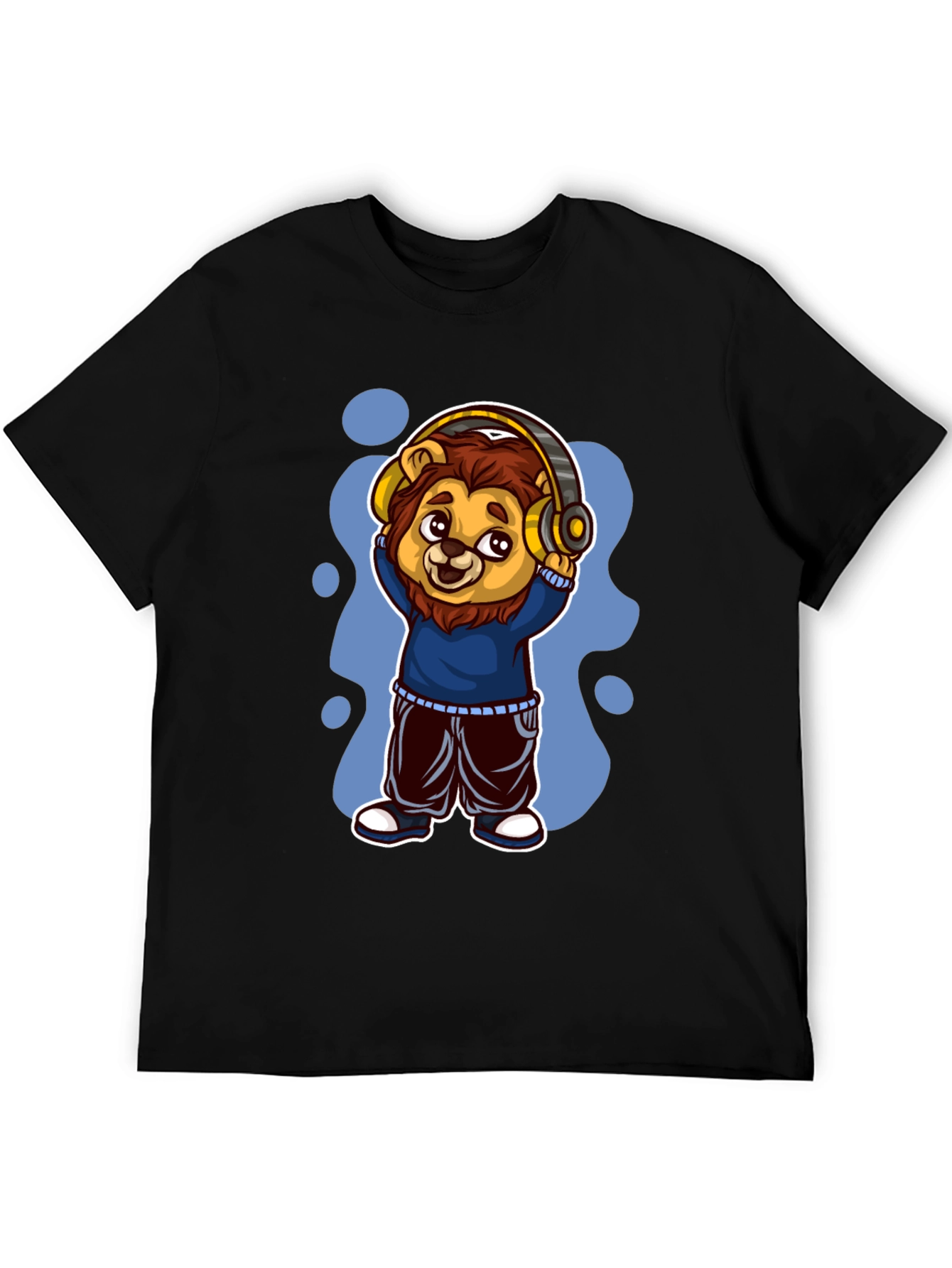 Cool Lion Cartoon Graphic Tee