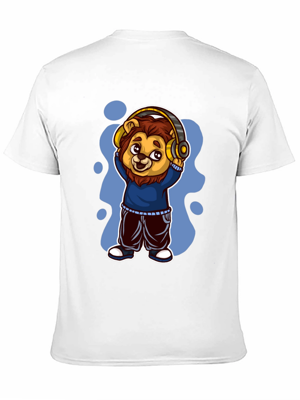 Cool Lion Cartoon Graphic Tee