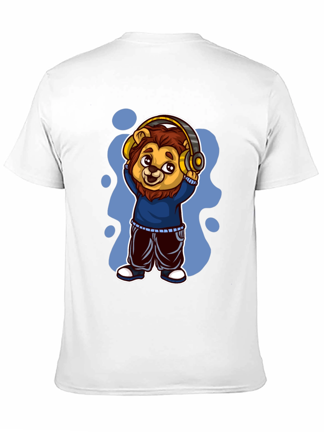 Cool Lion Cartoon Graphic Tee