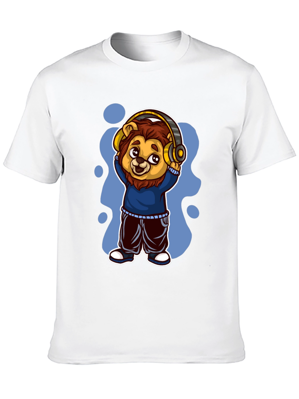 Cool Lion Cartoon Graphic Tee