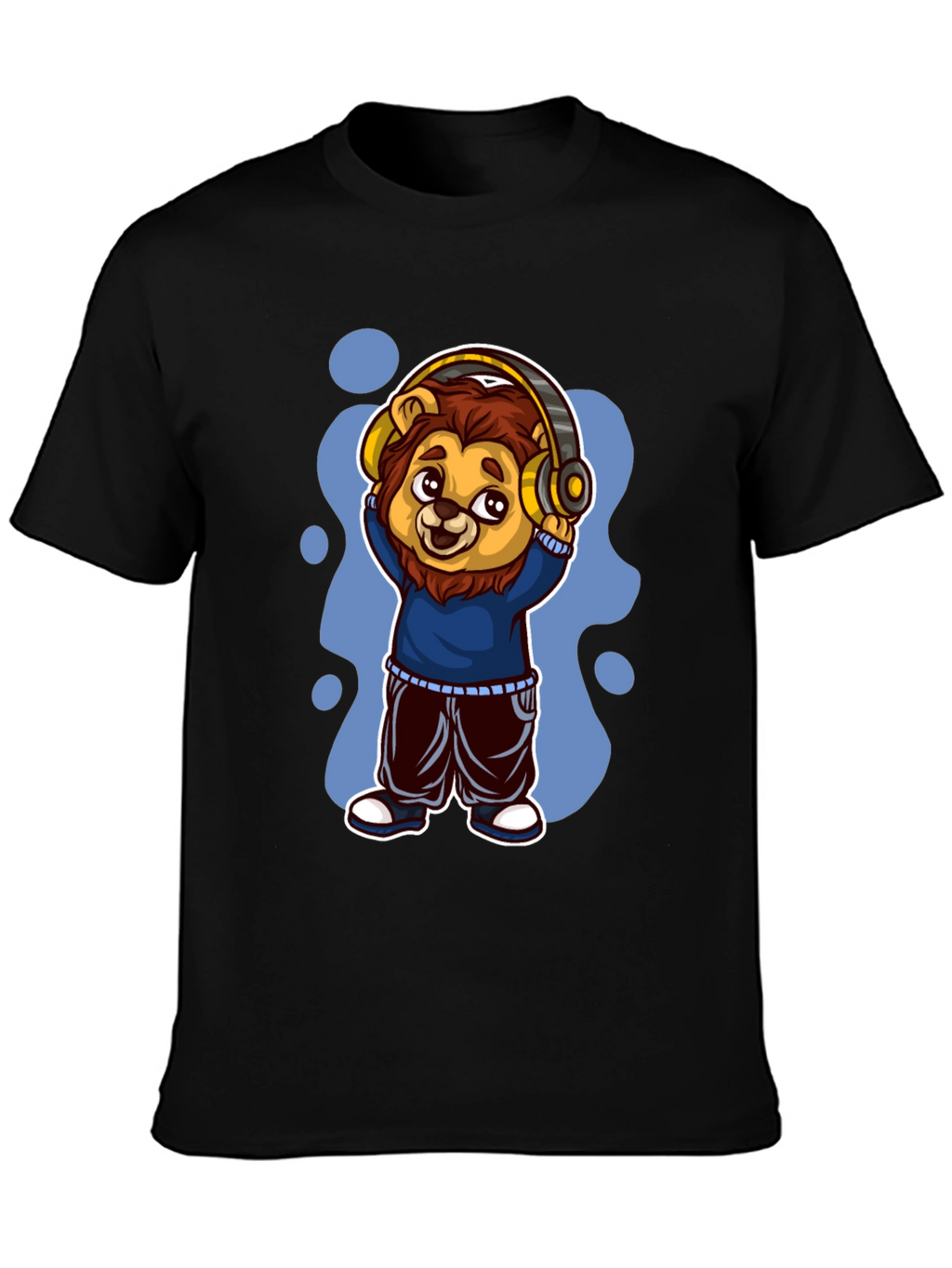 Cool Lion Cartoon Graphic Tee