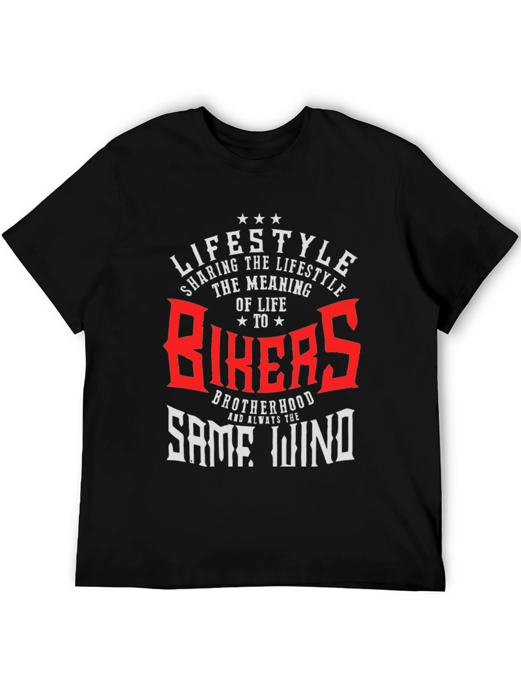 Bikers Lifestyle T-Shirt - Brotherhood & The Open Road
