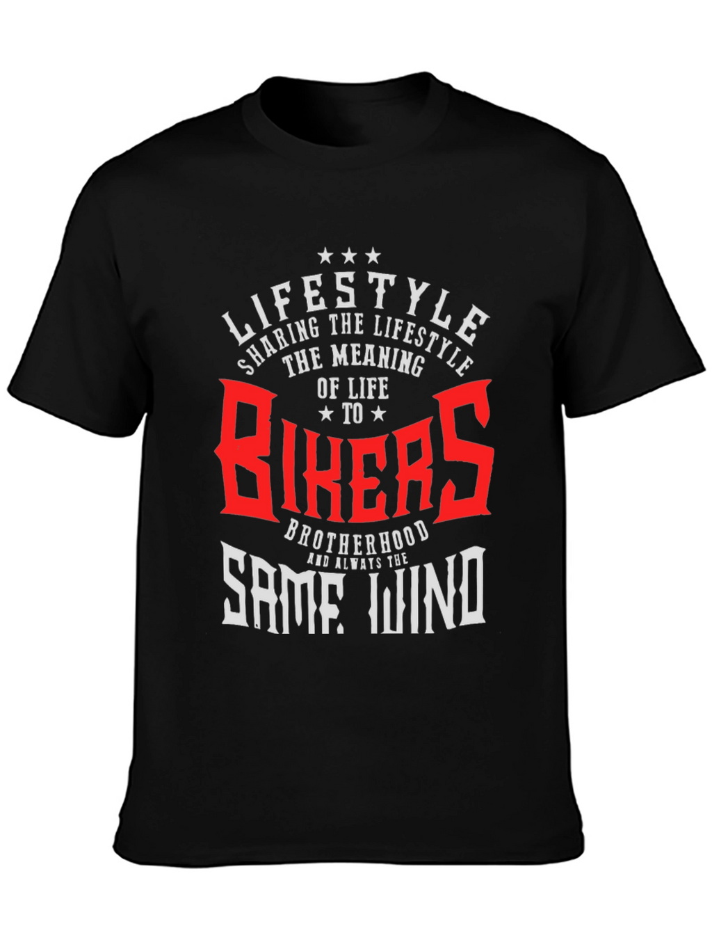 Bikers Lifestyle T-Shirt - Brotherhood & The Open Road