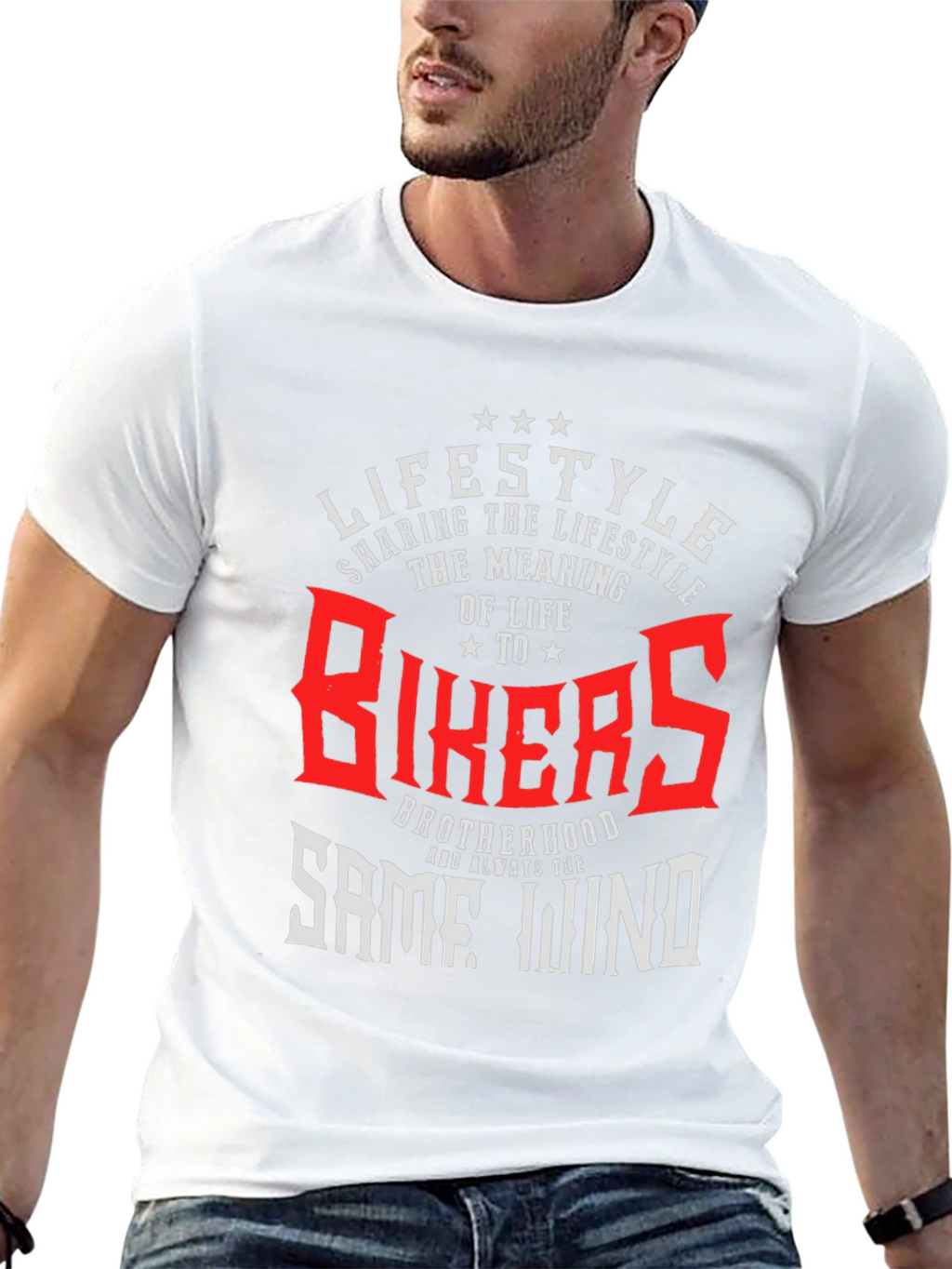 Bikers Lifestyle T-Shirt - Brotherhood & The Open Road
