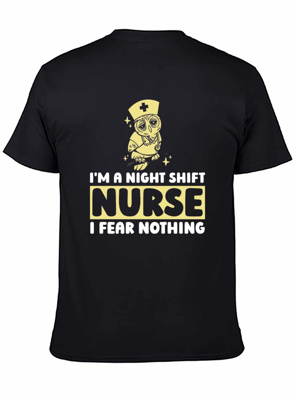 Night Shift Nurse Owl Graphic Tee