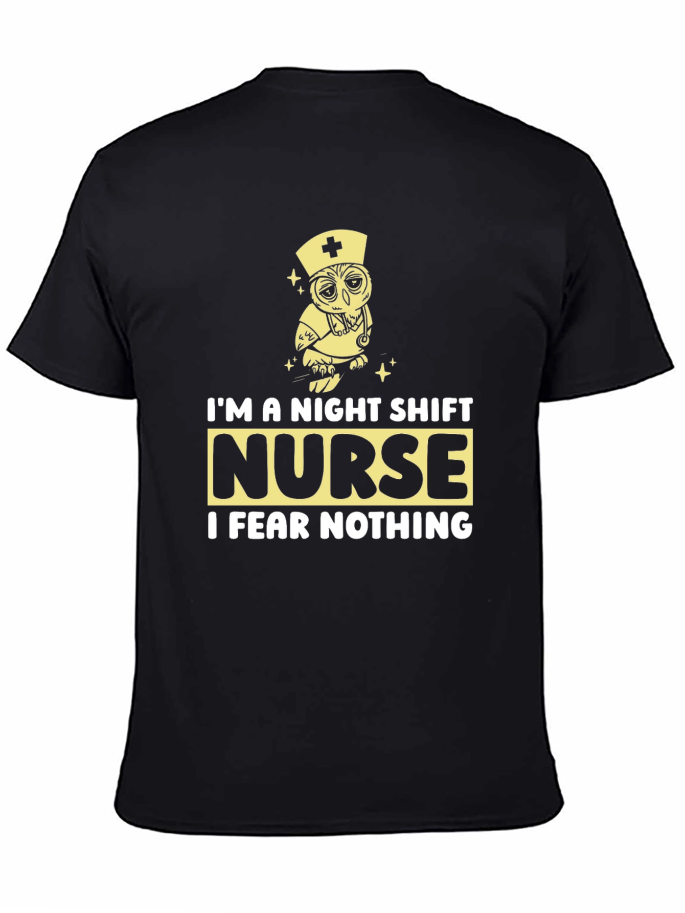 Night Shift Nurse Owl Graphic Tee